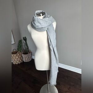 A New Day x Target 🎯 Wrap Blanket Scarf Shawl Grey/Gold Metallic Womens OS